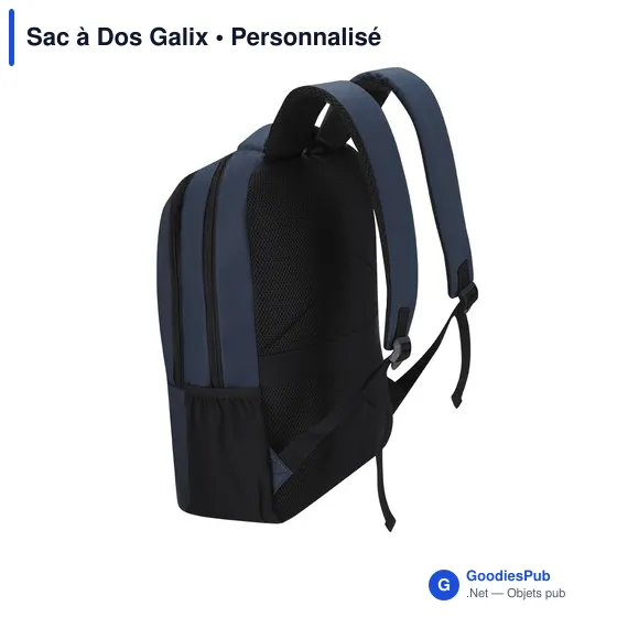 Sac à dos personnalisable Galix avec logo pour ordinateur - Image 4