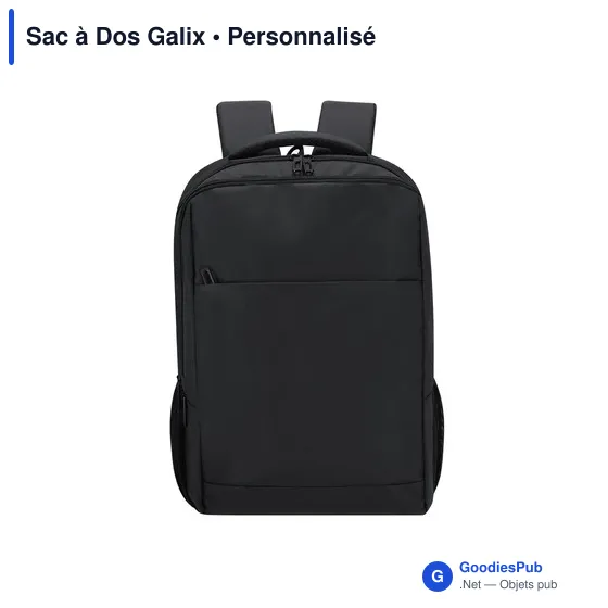 Sac à dos personnalisable Galix avec logo pour ordinateur - Image 5