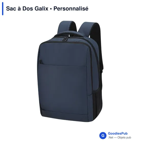Sac à dos personnalisable Galix avec logo pour ordinateur - Image 7