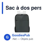 Sac à dos personnalisable Galix avec logo pour ordinateur - Miniature 9