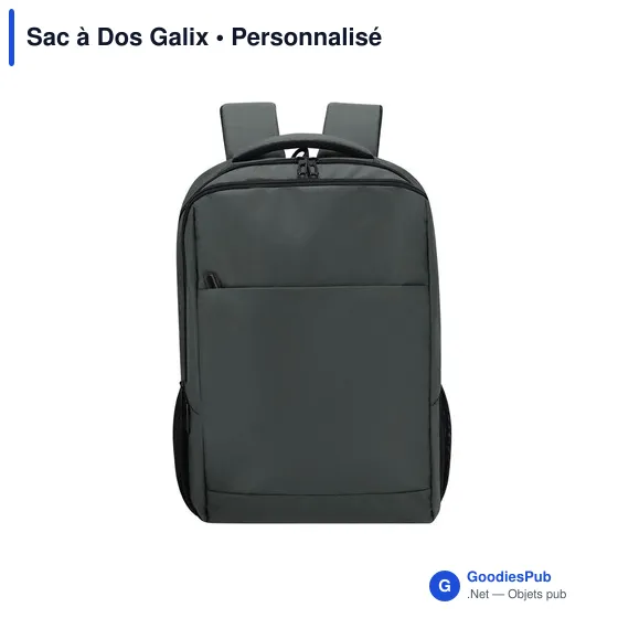 Sac à dos personnalisable Galix avec logo pour ordinateur - Image 9