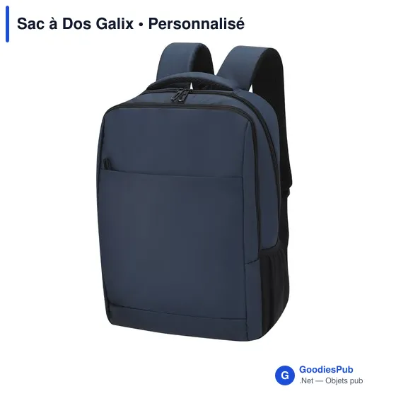 Sac à dos personnalisable Galix avec logo pour ordinateur - Image 10