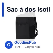 Sac à dos isotherme personnalisable Beroxi avec logo - Miniature 1