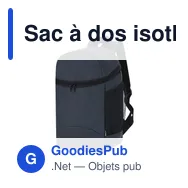 Sac à dos isotherme personnalisable Beroxi avec logo - Miniature 5