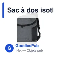 Sac à dos isotherme personnalisable Beroxi avec logo - Miniature 9