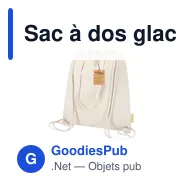 Sac à dos glacière personnalisable en coton recyclé - Nelonavec logo - Miniature 3