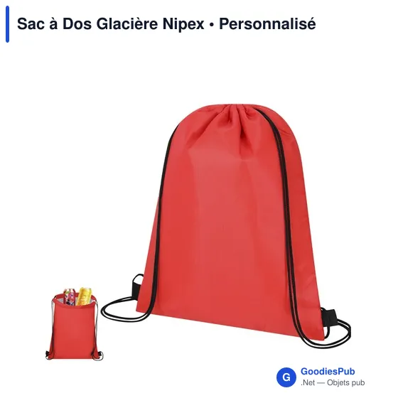 Sac à dos glacière personnalisable avec logo - Nipex - Image 11