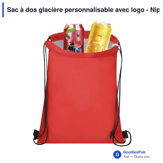 Sac à dos glacière personnalisable avec logo - Nipex - Image 12
