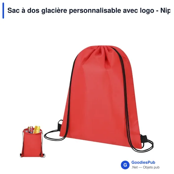 Sac à dos glacière personnalisable avec logo - Nipex - Image 5