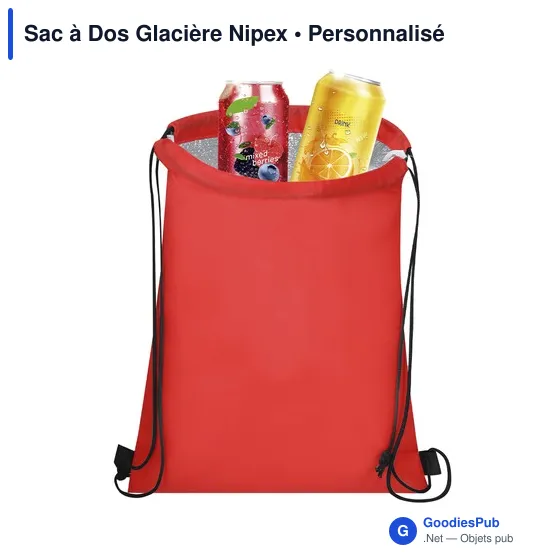 Sac à dos glacière personnalisable avec logo - Nipex - Image 9
