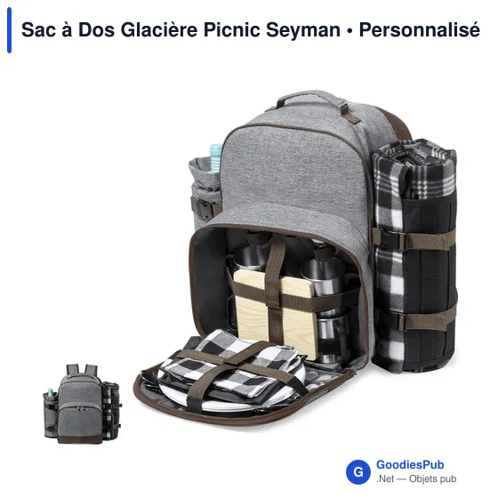 Sac à dos isotherme personnalisable Picnic Seyman avec logo - Image 1