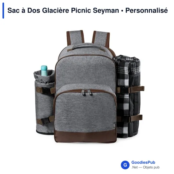 Sac à dos isotherme personnalisable Picnic Seyman avec logo - Image 2