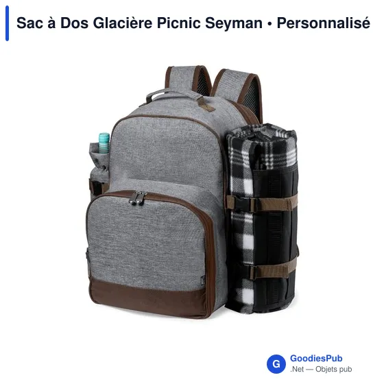 Sac à dos isotherme personnalisable Picnic Seyman avec logo - Image 3