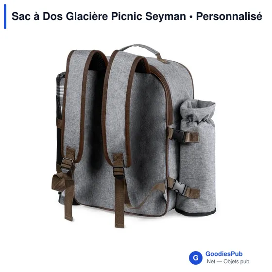 Sac à dos isotherme personnalisable Picnic Seyman avec logo - Image 4