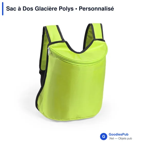 Sac à dos isotherme personnalisable avec logo - Sac à Dos Glacière Polys - Image 3