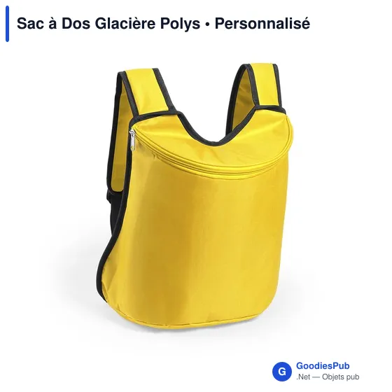 Sac à dos isotherme personnalisable avec logo - Sac à Dos Glacière Polys - Image 7