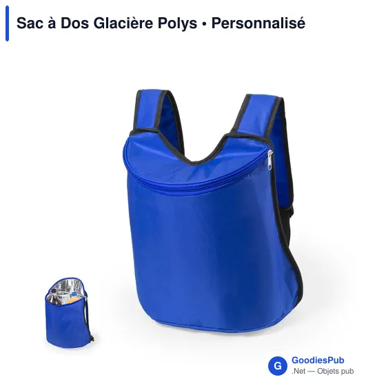 Sac à dos isotherme personnalisable avec logo - Sac à Dos Glacière Polys - Image 8