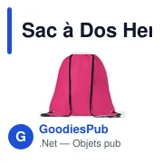 Sac à dos personnalisable Hera avec logo - idéal pour vos événements - Miniature 5