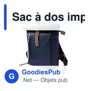 Sac à dos imperméable personnalisable pour ordinateur 15,6" - B'RIGHT |avec logo - Miniature 4