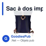 Sac à dos imperméable personnalisable pour ordinateur 15,6" - B'RIGHT |avec logo - Miniature 6