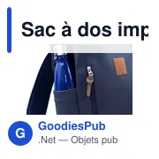 Sac à dos imperméable personnalisable pour ordinateur 15,6" - B'RIGHT |avec logo - Miniature 7