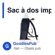 Sac à dos imperméable personnalisable pour ordinateur 15,6" - B'RIGHT |avec logo - Miniature 8