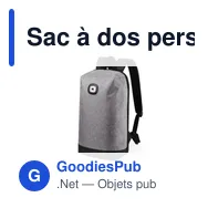 Sac à dos personnalisable Indicateur Krepak avec logo - Miniature 1