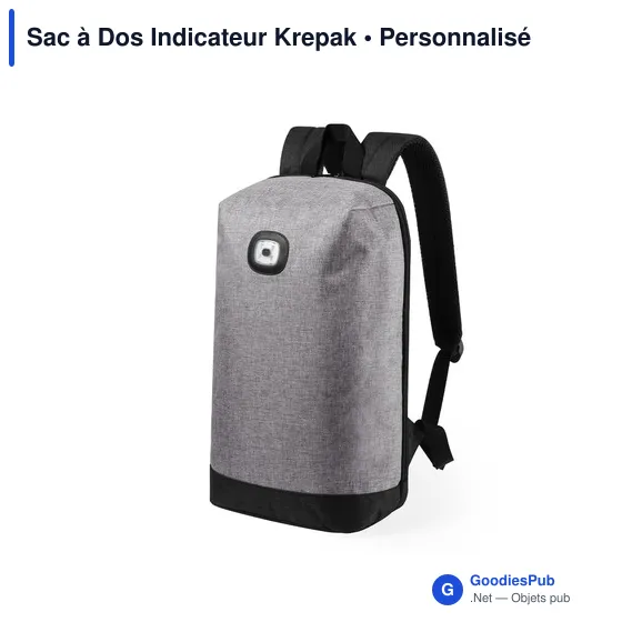 Sac à dos personnalisable Indicateur Krepak avec logo - Image 1