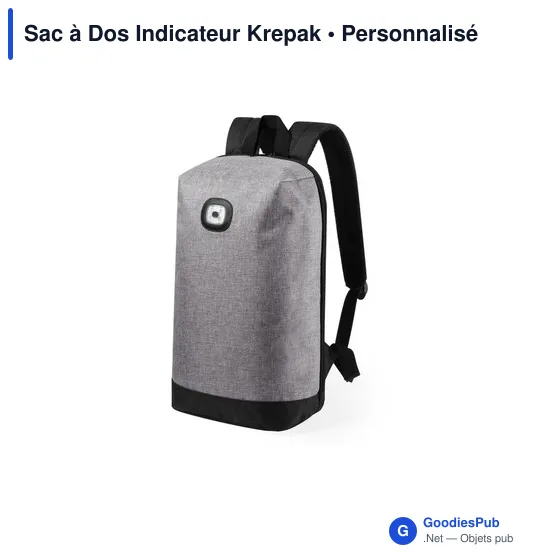 Sac à dos personnalisable Indicateur Krepak avec logo - Image 2