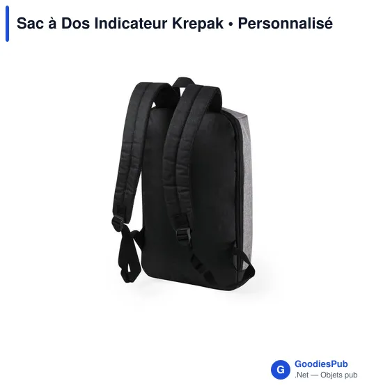 Sac à dos personnalisable Indicateur Krepak avec logo - Image 3