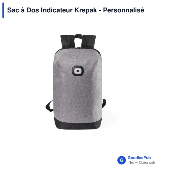 Sac à dos personnalisable Indicateur Krepak avec logo - Image 4
