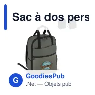 Sac à dos personnalisable en polyester 210D avec logo - InSideOut Carry Pack - Miniature 1