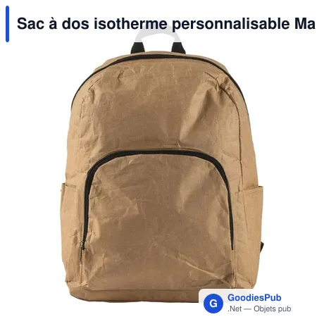 Sac à dos isotherme personnalisable Maddie avec logo