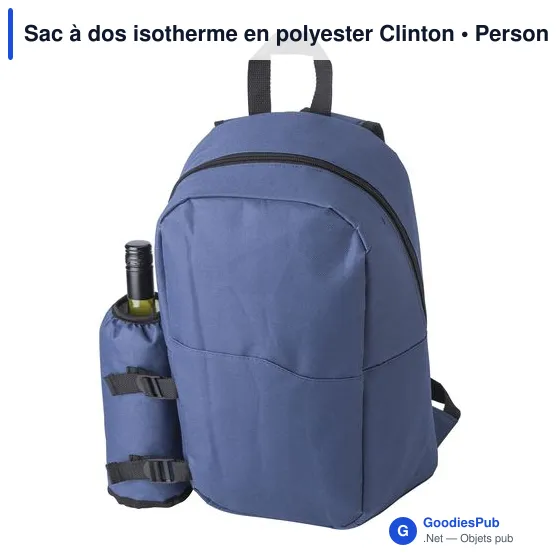 Sac à dos isotherme personnalisable Clinton avec logo - Image 4