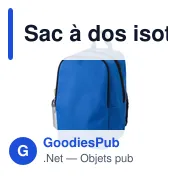 Sac à dos isotherme personnalisable avec logo - Nicholas - Miniature 2