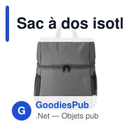 Sac à dos isotherme personnalisable avec logo - modèle Elliott - Miniature 1