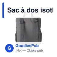 Sac à dos isotherme personnalisable avec logo - modèle Elliott - Miniature 3