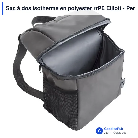 Sac à dos isotherme personnalisable avec logo - modèle Elliott - Image 4