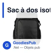 Sac à dos isotherme personnalisable Vanessa avec logo - Miniature 1