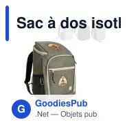 Sac à dos isotherme personnalisable 21 litres en R-PET avec logo - Sagaform City - Miniature 1