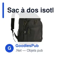 Sac à dos isotherme personnalisable 21 litres en R-PET avec logo - Sagaform City - Miniature 2