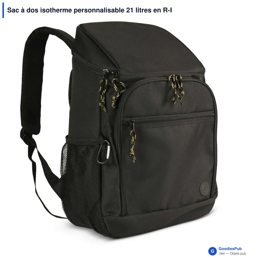 Sac à dos isotherme personnalisable 21 litres en R-PET avec logo - Sagaform City - Image 2