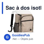 Sac à dos isotherme personnalisable 21 litres en R-PET avec logo - Sagaform City - Miniature 3