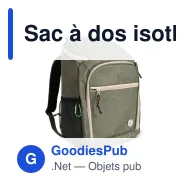 Sac à dos isotherme personnalisable 21 litres en R-PET avec logo - Sagaform City - Miniature 4