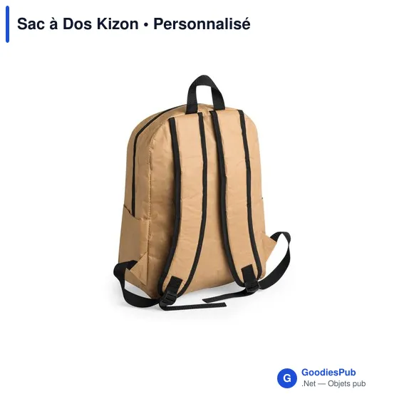 Sac à dos personnalisable Kizon avec logo pour entreprises - Image 2