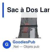 Sac à Dos Personnalisable Lamdy avec Logo en RPET - Miniature 1