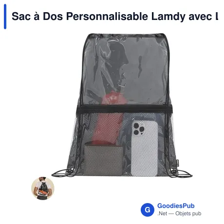 Sac à Dos Personnalisable Lamdy avec Logo en RPET