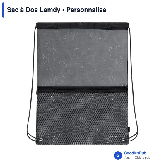 Sac à Dos Personnalisable Lamdy avec Logo en RPET - Image 2
