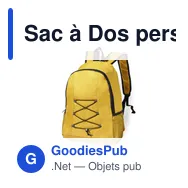 Sac à Dos personnalisable Lendross avec logo pour entreprises - Miniature 2