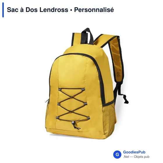 Sac à Dos personnalisable Lendross avec logo pour entreprises - Image 2
